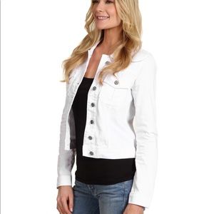 Kut From Kloth White Denim Jacket 